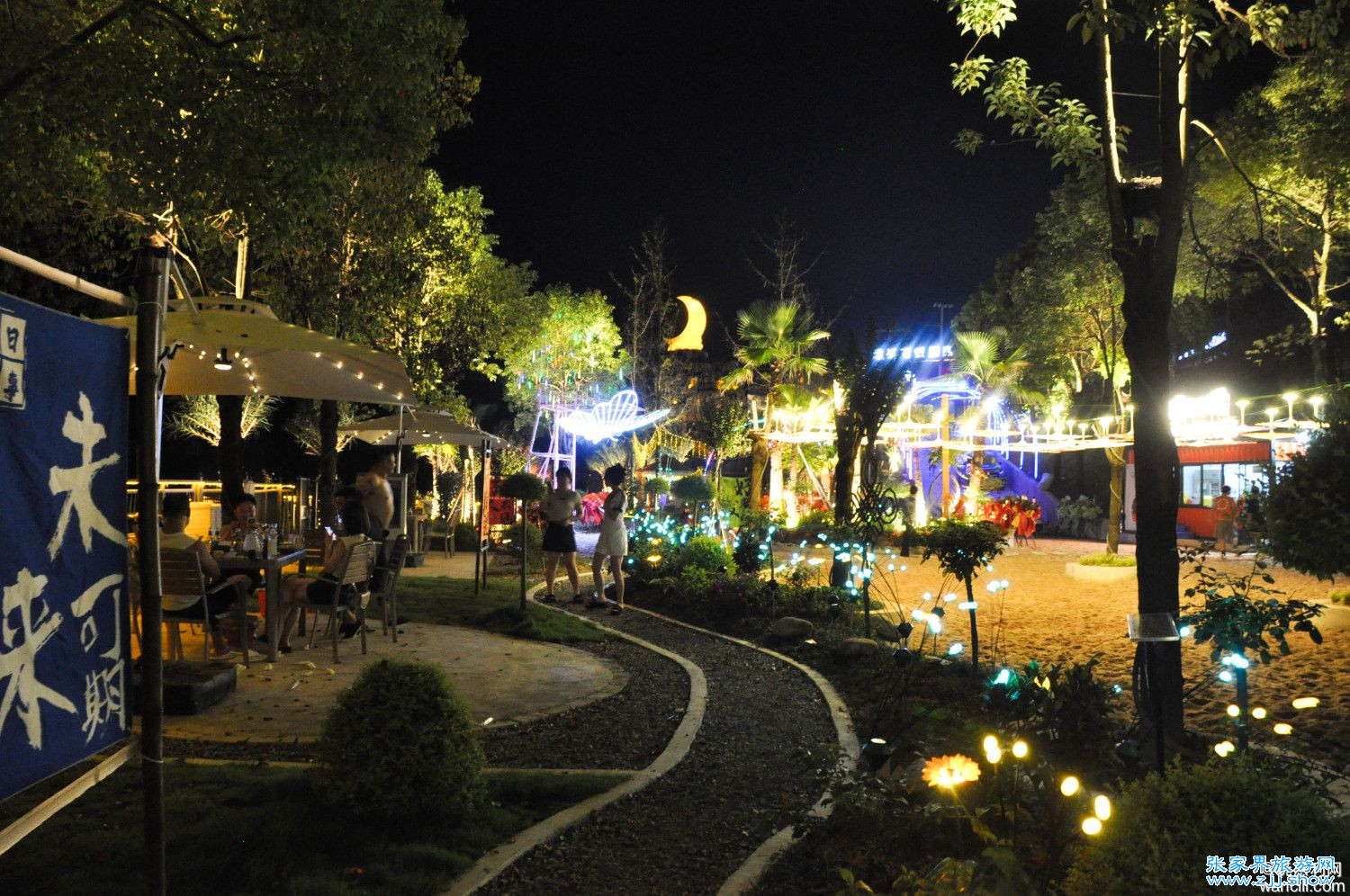 慈利县溇水码头夜景，丰富你的夜生活
