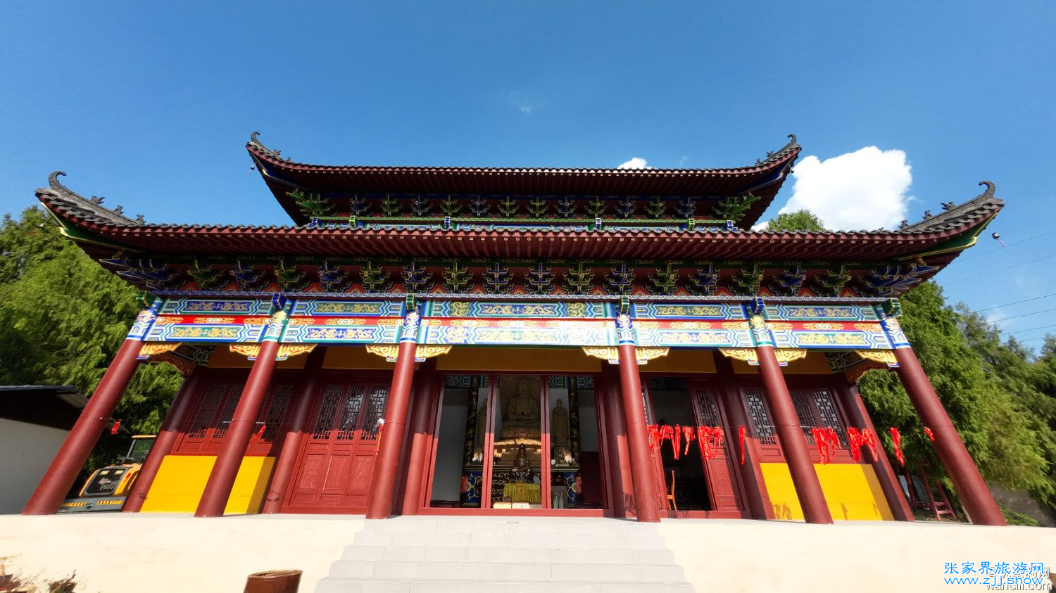 慈利县青山村慈善寺大殿已完工，但离正式开放还有一段距离